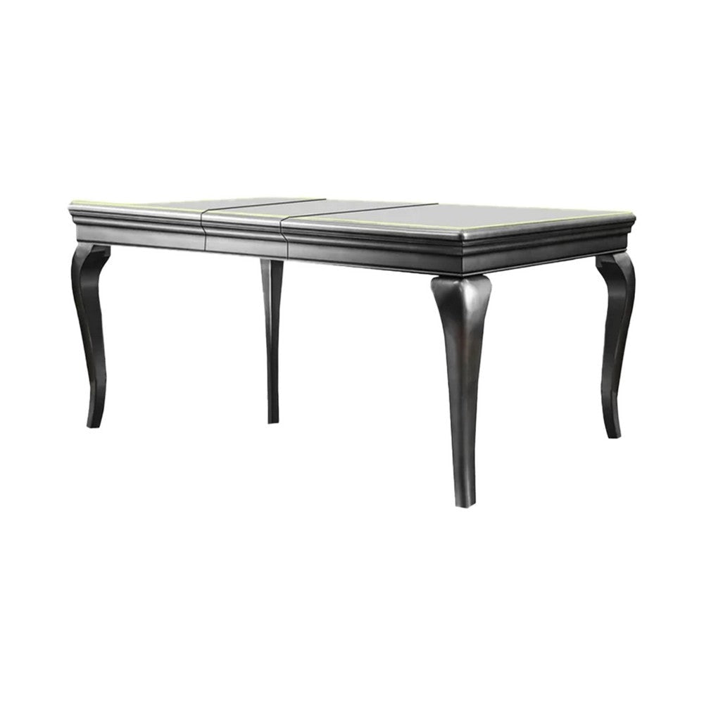 Nery 7pc Dining Table and Chair Set 66-84 Inch Extendable Top Gray BM332484