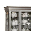 Nery China Buffet Cabinet and Hutch Wine Holder Champagne Gray Wood BM332486