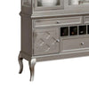 Nery China Buffet Cabinet and Hutch Wine Holder Champagne Gray Wood BM332486
