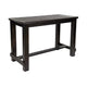Bega 5pc Bar Height Table and Chair Set Ivory Black Solid Wood BM332498