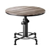 Ges 5pc Counter Table and Swivel Stool Set 45 Inch Round Black Metal BM332508