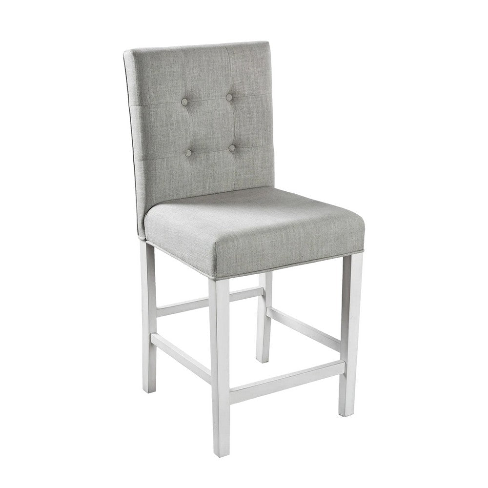 Tino 5pc Counter Height Table and Chair Set Antique White Solid Wood BM332510