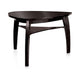 Leya 7pc Counter Table and Chair Set Black Faux Leather Solid Wood BM332521