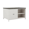 Begr 4pc Counter Height Kitchen Island Table Bench Stool Set White BM332527