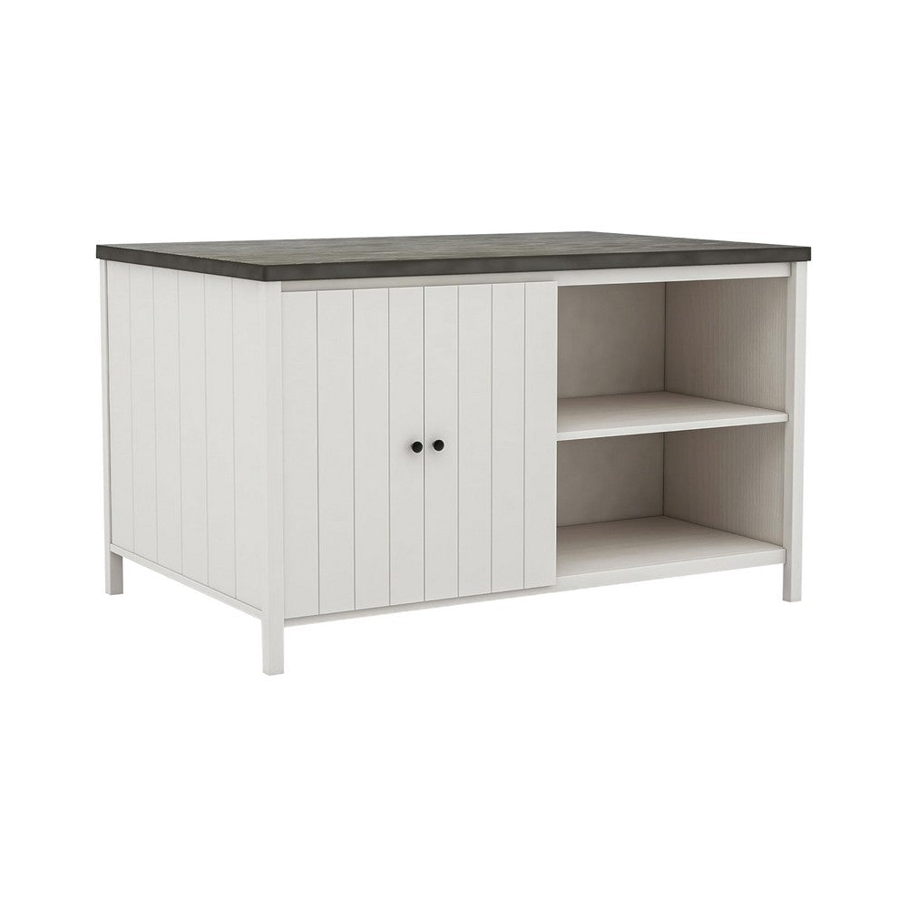 Begr 4pc Counter Height Kitchen Island Table Bench Stool Set White BM332527