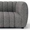 Hery Sofa and Loveseat Set Gray Boucle Vertical Channel Tufting BM332539