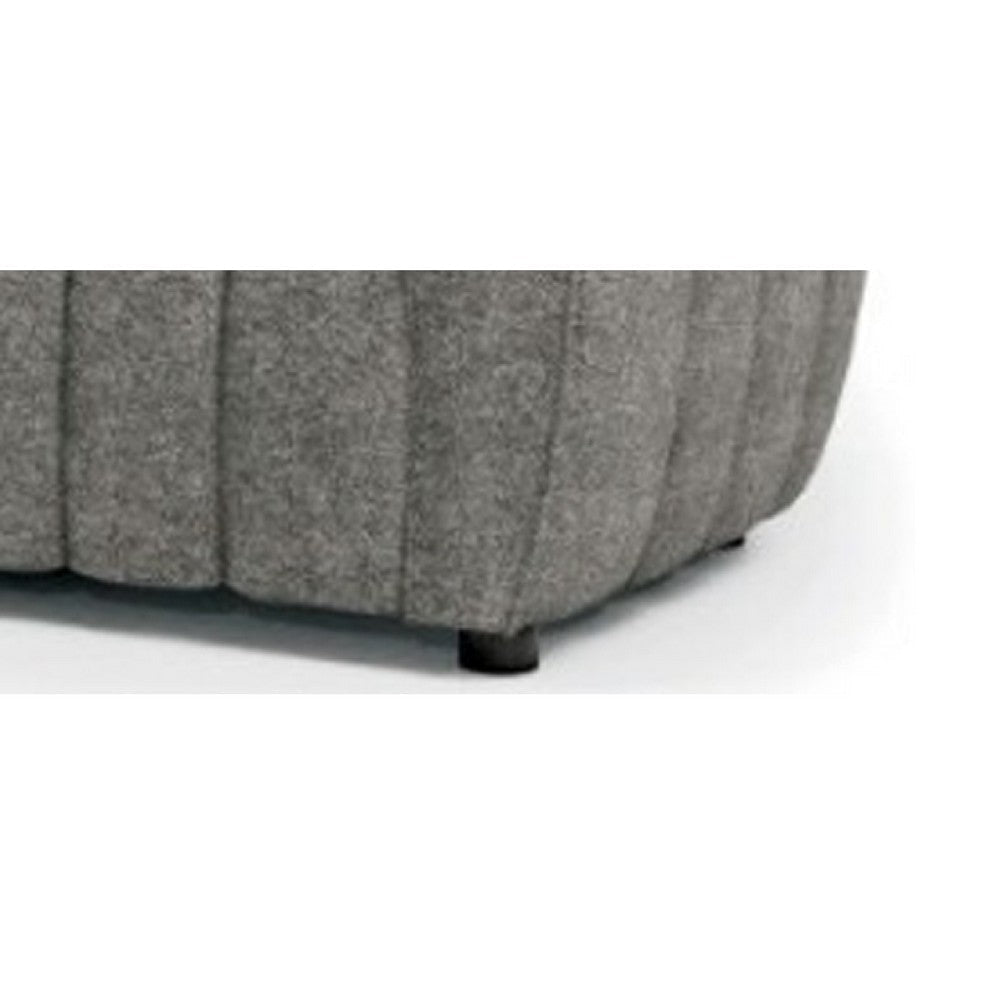 Hery Sofa 23 Inch Gray Boucle Vertical Channel Tufted Details BM332542