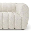 Hery Sofa and Loveseat Set White Boucle Vertical Channel Tufting BM332543