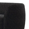 Srey 2pc Sofa and Loveseat Set Black Boucle Curved Kidney Shape BM332546