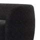 Srey 2pc Sofa and Loveseat Set Black Boucle Curved Kidney Shape BM332546
