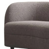 Srey 2pc Sofa and Loveseat Set Gray Boucle Curved Kidney Shape BM332550