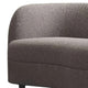 Srey 2pc Sofa and Loveseat Set Gray Boucle Curved Kidney Shape BM332550