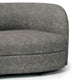 Srey 2pc Sofa and Loveseat Set Gray Boucle Curved Kidney Shape BM332550