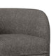 Srey Accent Chair 37 Inch Plush Gray Boucle Curved Kidney Shape BM332551