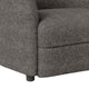 Srey Accent Chair 37 Inch Plush Gray Boucle Curved Kidney Shape BM332551