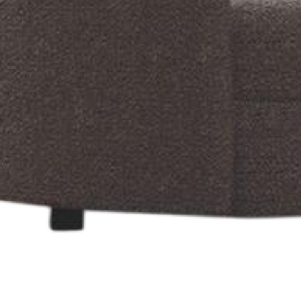Srey Loveseat 64 Inch Charcoal Gray Boucle Curved Kidney Shape BM332552
