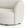 Srey Loveseat 64 Inch Modern White Boucle Curved Kidney Shape BM332555
