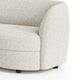 Srey Loveseat 64 Inch Modern White Boucle Curved Kidney Shape BM332555