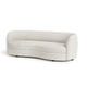 Srey Sofa 84 Inch Modern Plush White Boucle Curved Kidney Shape BM332556