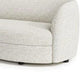Srey Sofa 84 Inch Modern Plush White Boucle Curved Kidney Shape BM332556
