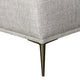Kevin Sectional Sofa Left Chaise Gray Chenille 98 Inch Metal Legs BM332557