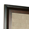 Nera Dresser Mirror 38 Inch Dark Walnut Brown and Black Solid Wood BM332568