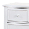 Kny Wide Dresser 7 Drawers Turned Feet Traditional White Solid Wood BM332569