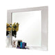 Gely Dresser Mirror 46 Inch Glossy White Lacquer Solid Wood Frame BM332571