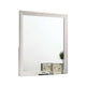 Tory Dresser Mirror, 36 Inch Rectangular, Classic White Solid Wood