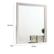 Tory Dresser Mirror 36 Inch Rectangular Classic White Solid Wood BM332577