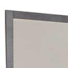 Levice Dresser Mirror 38 Inch Rectangular Gray Solid Wood Frame BM332589
