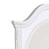 Aleci Dresser Mirror 42 Inch Carved Frame Classic White Solid Wood BM332597