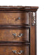 Prio Tall Dresser Chest 5 Drawers Classic Wood Carved Cherry Brown BM332600