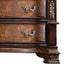 Prio Tall Dresser Chest 5 Drawers Classic Wood Carved Cherry Brown BM332600