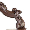 Prio Dresser Mirror Classic Wood Carved Frame Cherry Brown 59 Inch BM332602