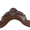 Prio Dresser Mirror Classic Wood Carved Frame Cherry Brown 59 Inch BM332602