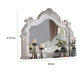 Prio Dresser Mirror w Classic Wood Carved Frame Pearl White 59 Inch BM332605