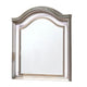 Jisoo Dresser Mirror LED Light Frame 37 Inch Rose Gold Solid Wood BM332610