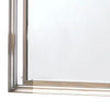Jisoo Dresser Mirror LED Light Frame 37 Inch Rose Gold Solid Wood BM332610