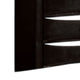Simo Tall Dresser Chest 5 Drawers Chrome Handles Modern Black Wood BM332614