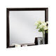 Simo Dresser Vanity Mirror 40 Inch Modern Black Solid Wood Frame BM332615