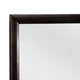 Simo Dresser Vanity Mirror 40 Inch Modern Black Solid Wood Frame BM332615