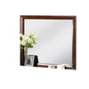 Simo Dresser Vanity Mirror 40 Inch Dark Cherry Brown Solid Wood BM332617