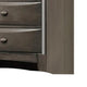 Simo Tall Dresser Chest 5 Drawers Chrome Handles Modern Dark Gray BM332618