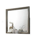 Simo Dresser Vanity Mirror 40 Inch Modern Dark Gray Solid Wood Frame BM332619