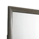 Simo Dresser Vanity Mirror 40 Inch Modern Dark Gray Solid Wood Frame BM332619