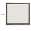 Erica Dresser Vanity Mirror 39 Inch Contemporary Gray Wood Frame BM332621