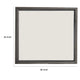 Erica Dresser Vanity Mirror 39 Inch Contemporary Gray Wood Frame BM332621