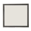 Erica Dresser Vanity Mirror, 39 Inch Contemporary Gray Wood Frame