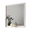 Erica Dresser Vanity Mirror 39 Inch Modern Style White Wood Frame BM332624